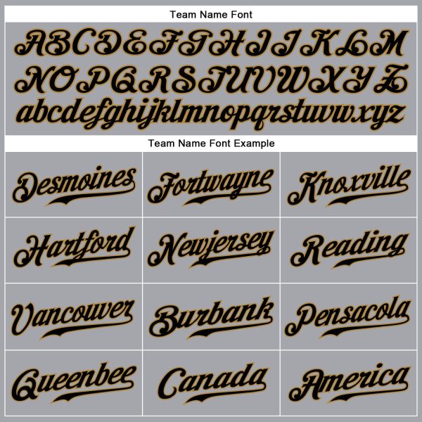 Custom Gray Black-Old Gold Authentic Sleeveless Baseball Jersey - Image 3